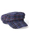 Alternate View Tweed Paperboy Cap W/Brocade