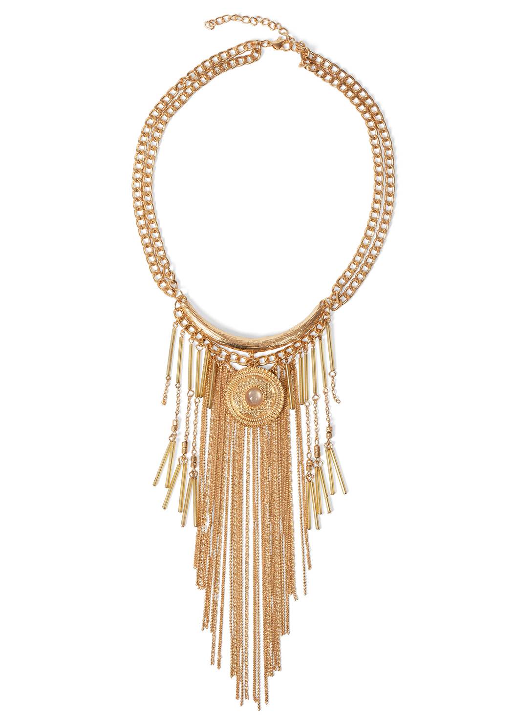 Tassel Beaded Necklace in Gold | VENUS