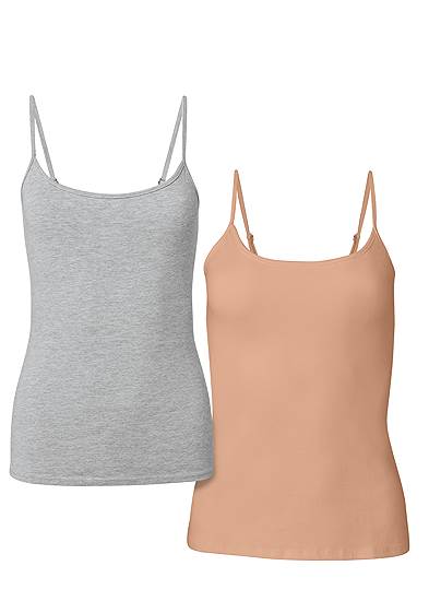 Plus Size Basic Cami Two Pack