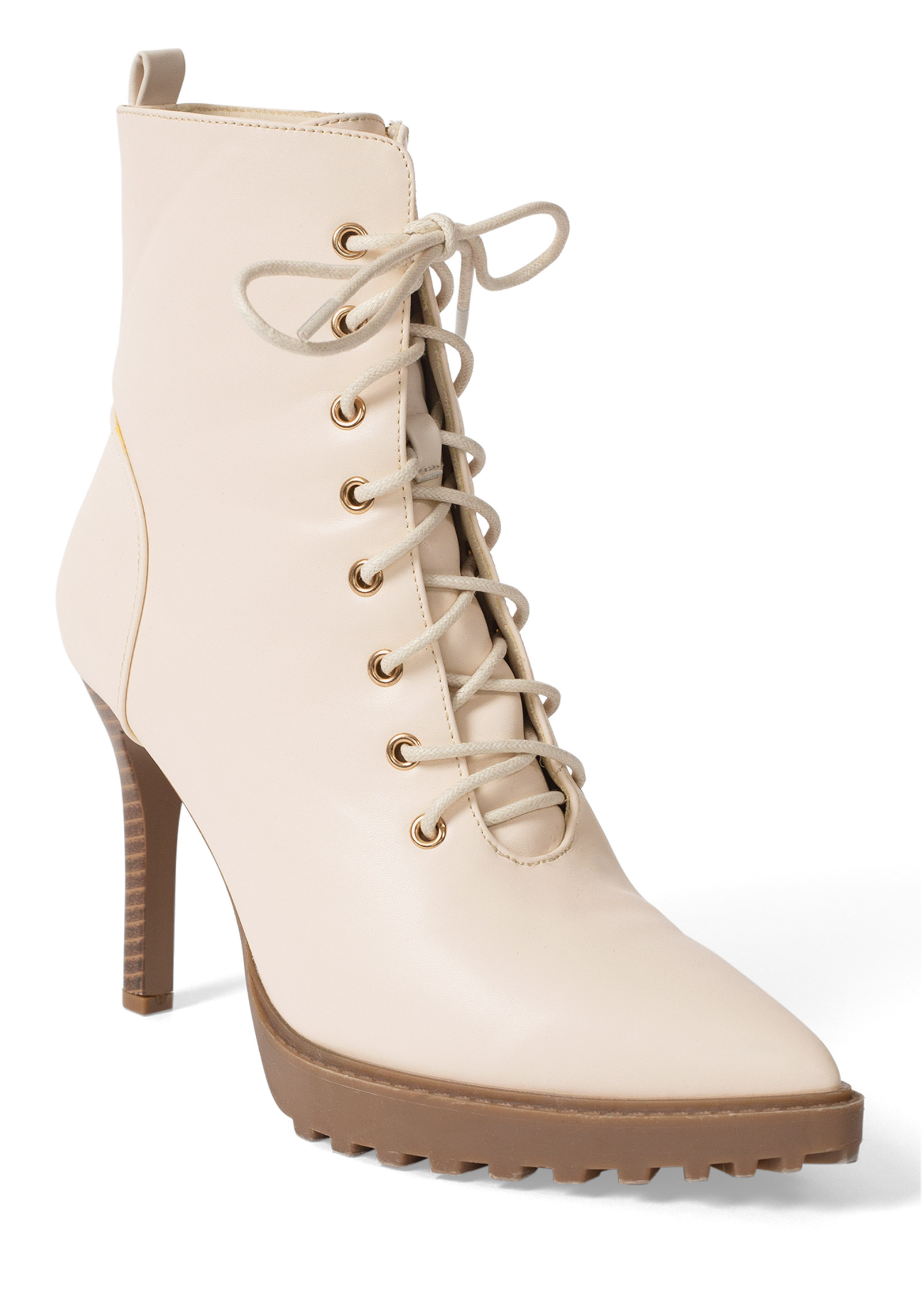 Pointed toe lace outlet up boots