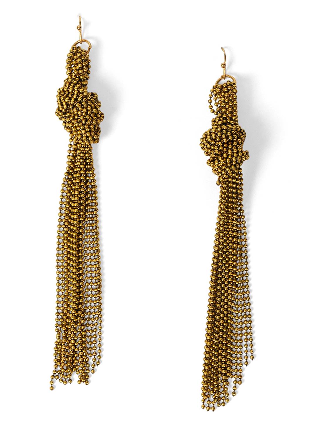 Waterfall Beaded Earrings in Gold Multi | VENUS