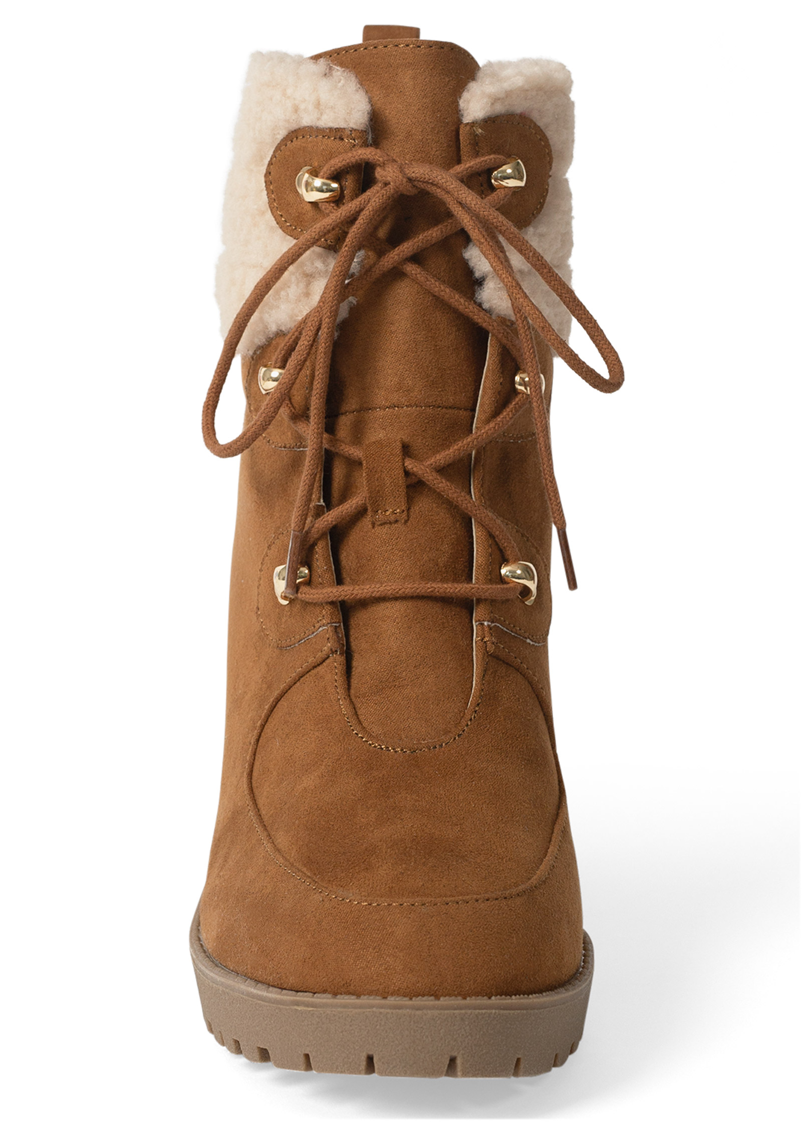 Sherpa lace up clearance boots