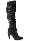 Shoe series side view Slouchy High Heel Bow Boots