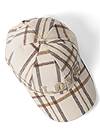 Cropped front view Plaid Love Baseball Cap