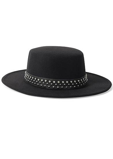 Stud-Embellished Hat