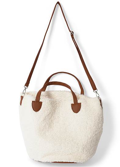 Sherpa Faux-Leather Bag