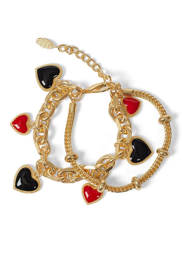 Charmed Heart Bracelet,Collared Tweed Dress,Block Heel Platform Sandals,Charmed Heart Necklace,Heart Charm Chain Belt,Stud-Embellished Crossbody