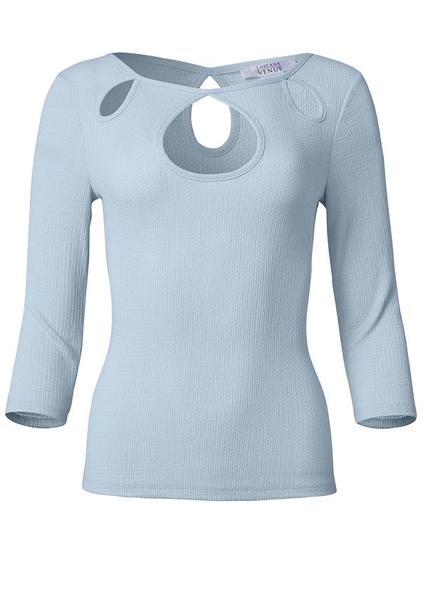 Alternate View Cut Out Long Sleeve Top