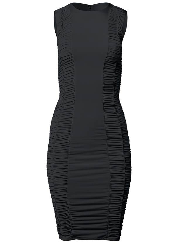 Shape Embrace Ruched Dress in Black | VENUS