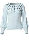 Alternate View Jeweled Feather-Soft Sweater
