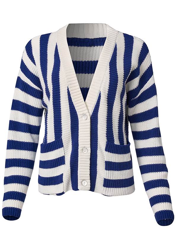 Alternate View Knit Striped Cardigan