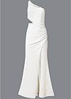 Alternate View One-Shoulder Cutout Gown