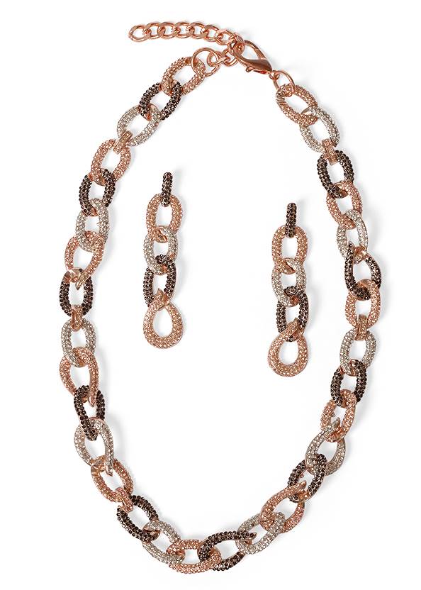 Alternate View Chain Link Jewelry Set