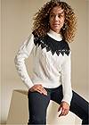 Front View Lace Detail Sweater