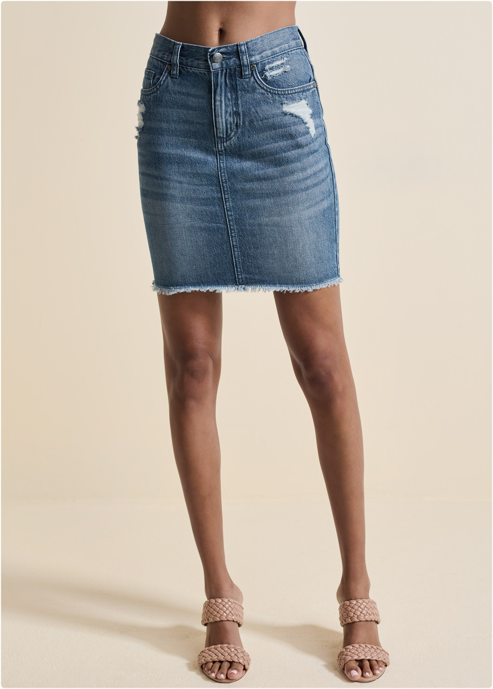 Venus color hotsell mini jean skirt