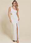 Alternate View One-Shoulder Cutout Gown