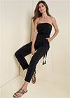 Alternate View Strapless Casual Jumpsuit