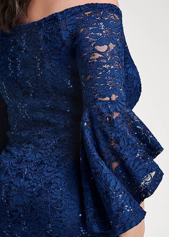 Alternate View Sequin Lace Bodycon Dress