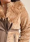 Alternate View Faux-Fur Side Zip Coat