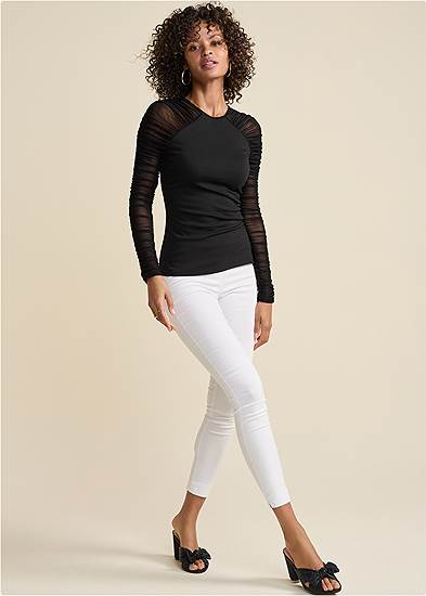 Mid-Rise Slimming Stretch Jeggings