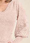 Detail  view Pearl Puff Sleeve Sweater
