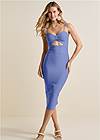 Full front view Cut Out Detail Bandage Dress