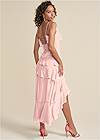Back View High Low Maxi Dress