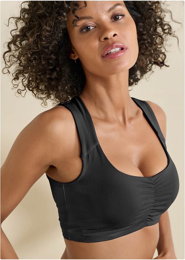 Alternate View Ruched Detail Sports Top
