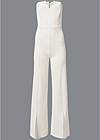 Ghost with background  view Front Slit Jumpsuit