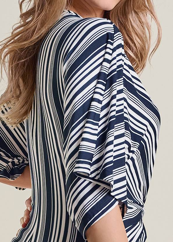Alternate View Striped Knotted Top