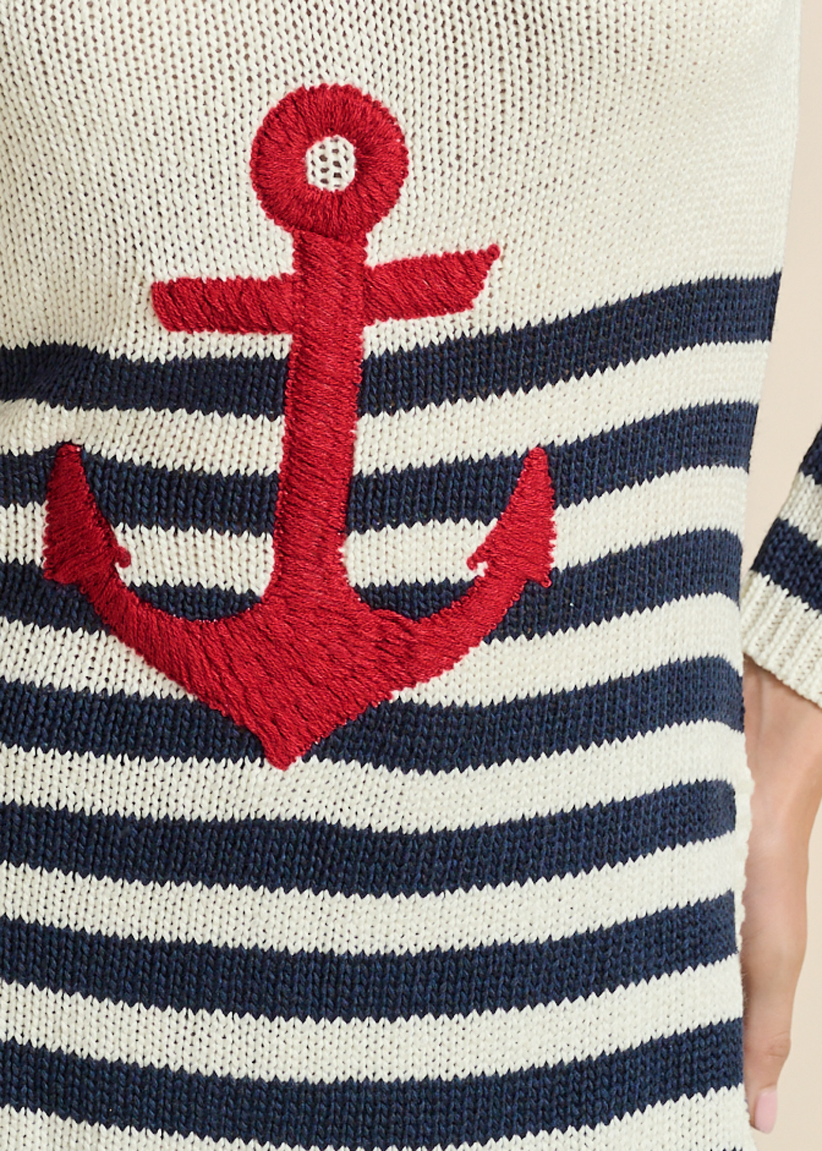 ANCHOR CREW NECK SWEATER