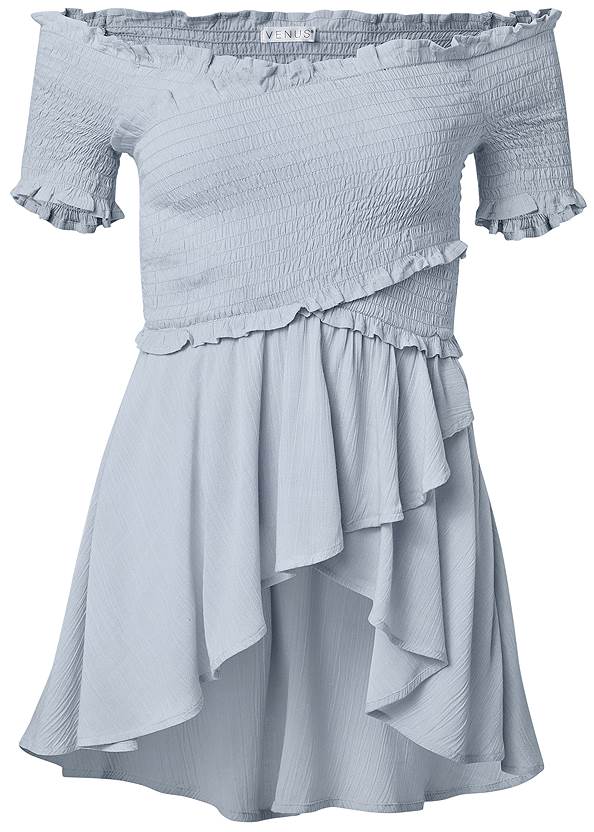 Ghost with background  view Smocked Babydoll Top