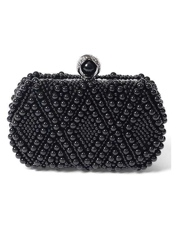 Alternate View Beaded Clutch And Crossbody