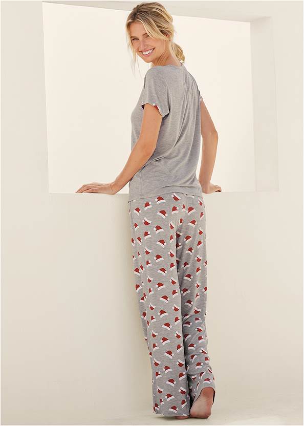 Full back view Short Sleeve Pajama Set