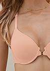 Detail front view Pearl By Venus® Front Close Lace Back Bra, Any 2/$69