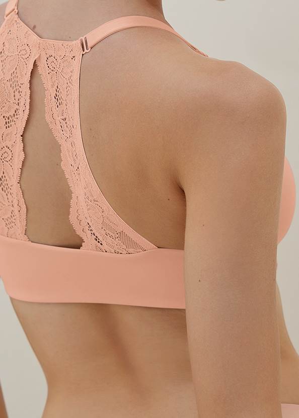 Detail back view Pearl By Venus® Front Close Lace Back Bra, Any 2/$69
