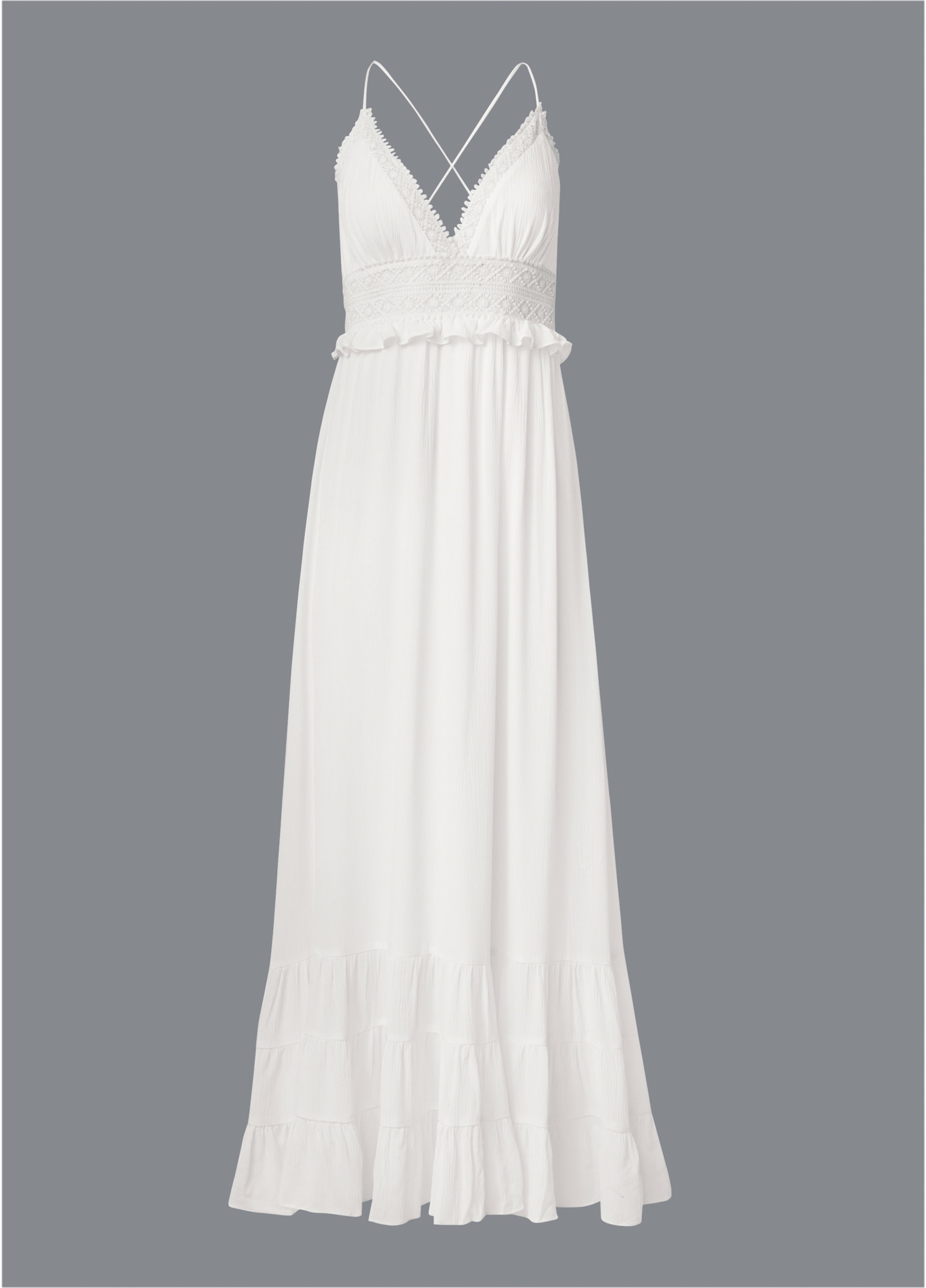 Venus white shop maxi dress