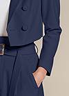 Detail front view Belted Suiting Set