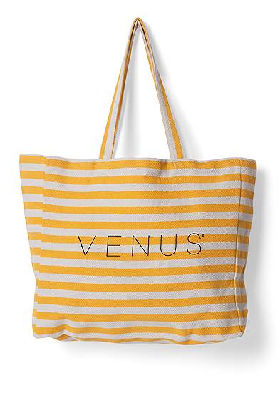 Venus Striped Tote Bag
