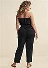 Back View Strapless Casual Jumpsuit
