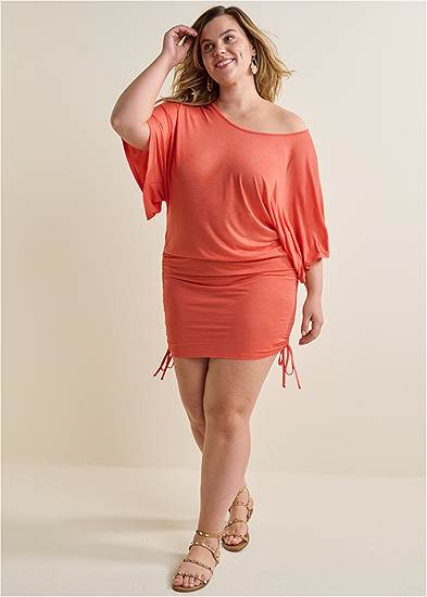 Plus Size Banded Convertible Dress