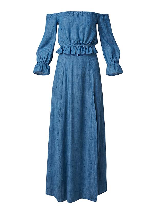Ghost with background  view Two-Piece Chambray Dress