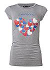 Ghost with background  view Americana Hearts Tee
