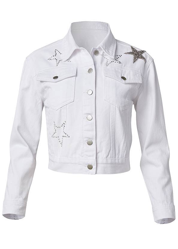 Ghost with background  view Star Detail Denim Jacket