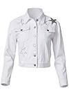 Ghost with background  view Star Detail Denim Jacket
