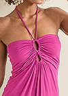 Detail front view Casual Halter Dress