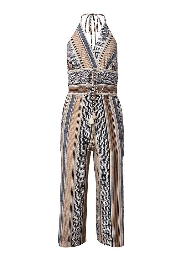 Ghost with background  view Tassel Halter Jumpsuit