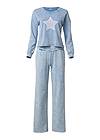 Ghost with background  view Stone Wash Sequin Pant Set