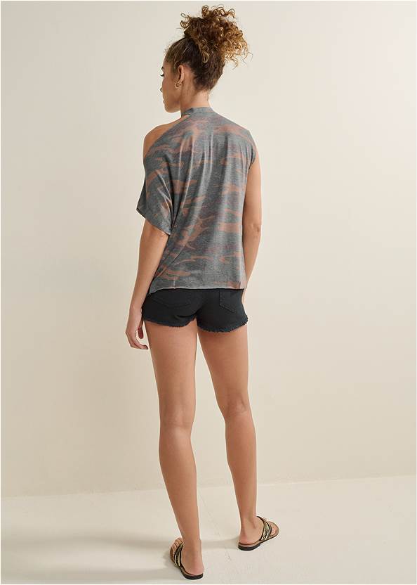 Full back view Camo Lounge Top