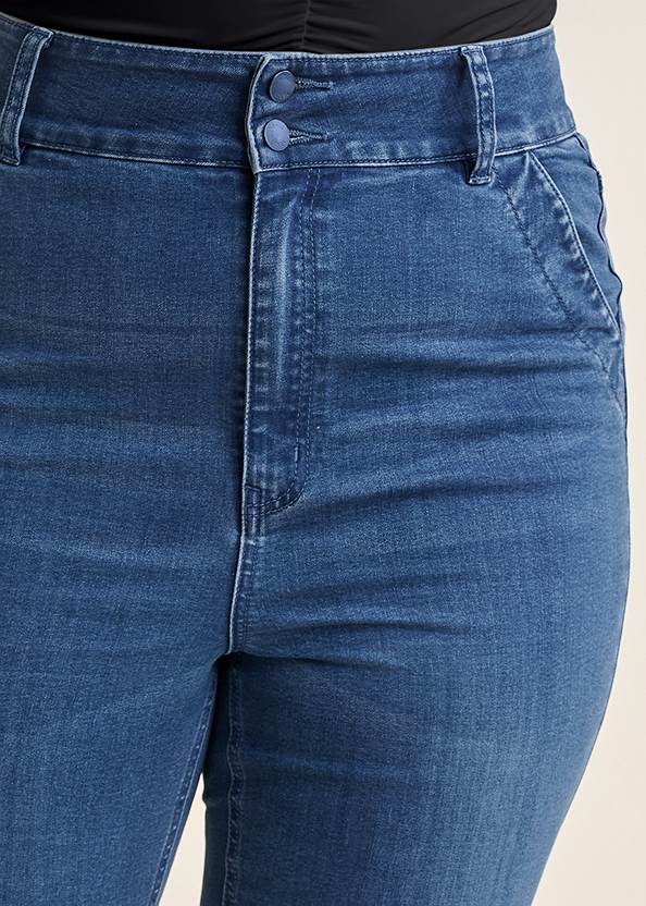 Alternate View High-Waist Flare Jeans